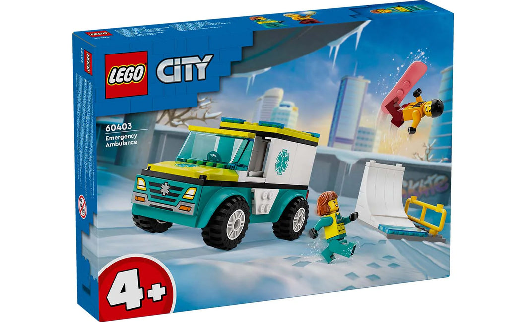LEGO® City 60403 Emergency Ambulance And Snowboarder