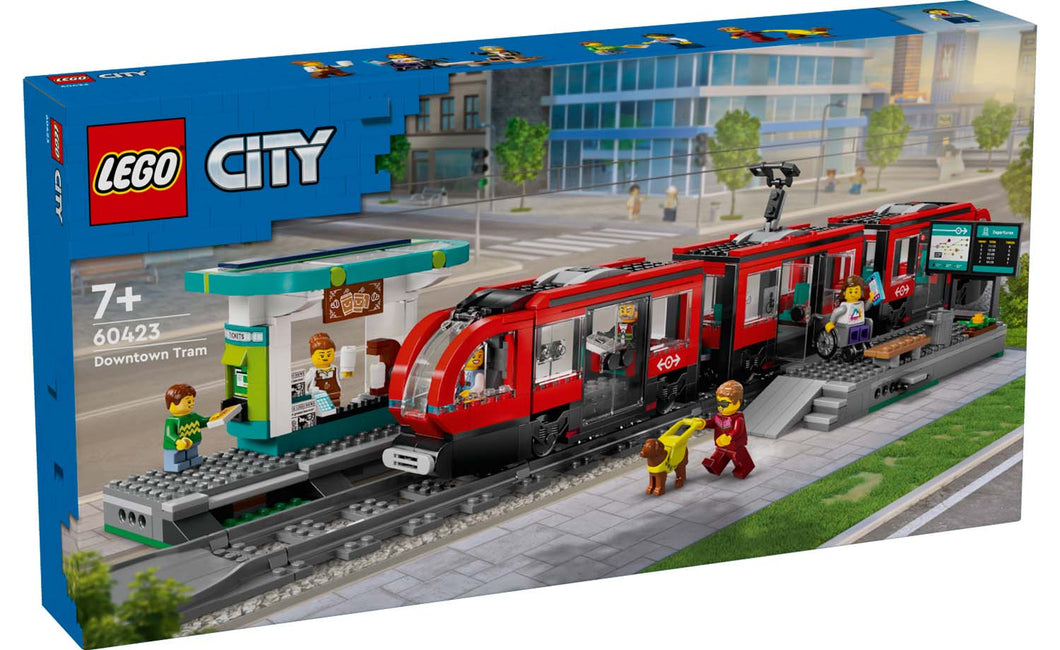 LEGO® City 60423 Downtown Streetcar and Station