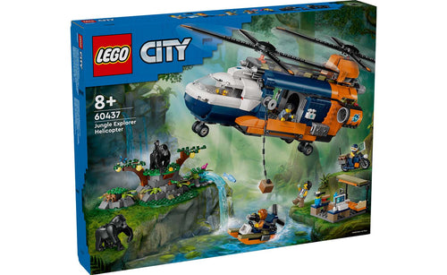 LEGO® CITY 60437 Jungle Explorer Helicopter at Base Camp