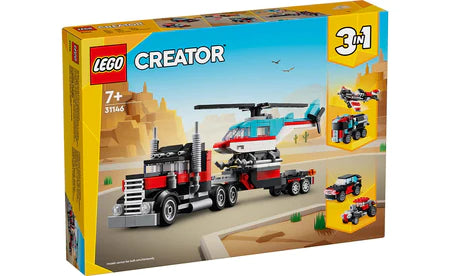 LEGO® Creator 31146 3-in-1 Flatbed Truck With Helicopter