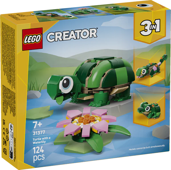 LEGO® Creator 3-in-1 31377 Turtle with a Water Lily Flower