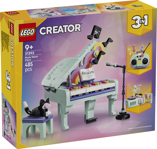 LEGO® 31392 Creator 3-in-1 Music Decor Piano with Cat