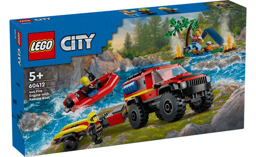 LEGO® City 60412 4X4 Fire Truck With Rescue Boat