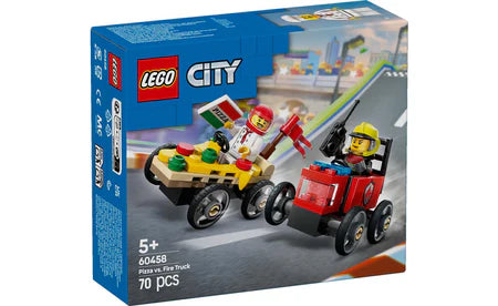 LEGO® City 60458 Pizza vs. Fire Truck Race Car Pack