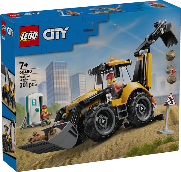 LEGO® 60480 City Yellow Backhoe Loader