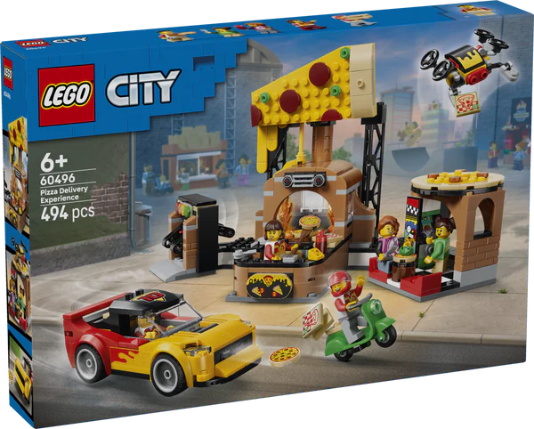 LEGO® 60496 City Pizza Delivery Experience with Vehicles