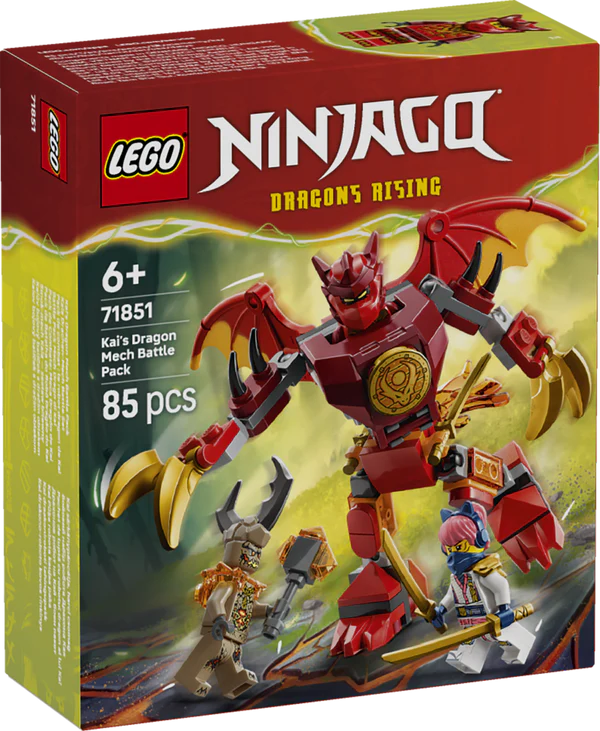 LEGO® NINJAGO® 71851 Kai's Dragon Mech Battle Pack