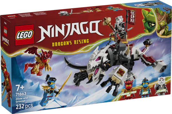 LEGO® 71863 NINJAGO® Zilvar and Grimtak the Dragon Beast