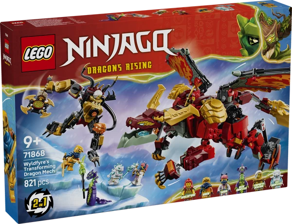 LEGO® 71868 NINJAGO® Wyldfyre's Transforming Dragon Mech