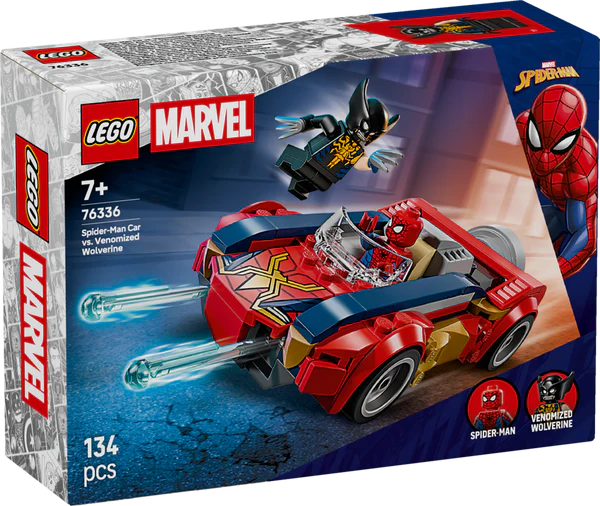 LEGO® Marvel 76336 Spider-Man Car vs. Venomized Wolverine