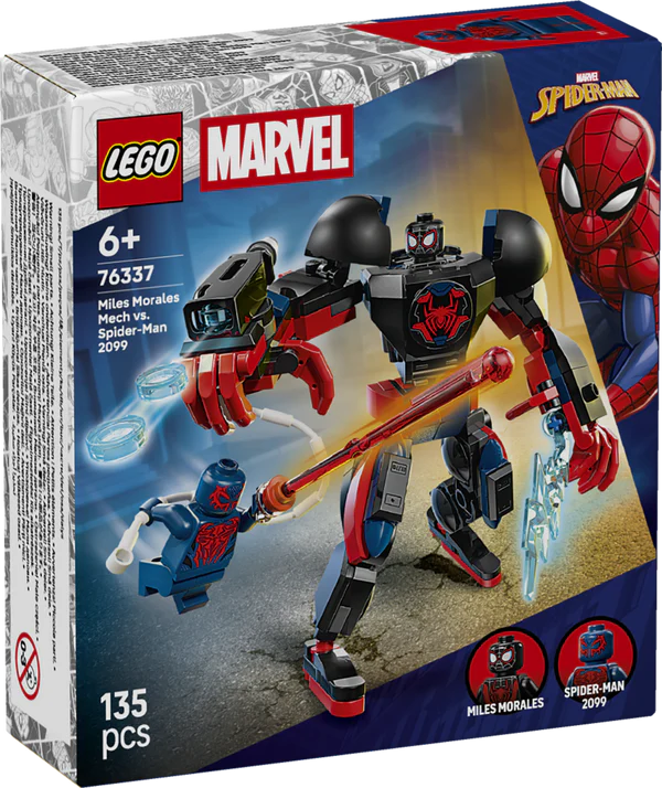 LEGO® Marvel 76337 Miles Morales Mech vs. Spider-Man 2099