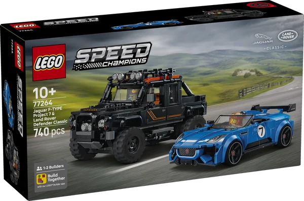 LEGO® Speed 77264 Champions Jaguar Project 7 & Land Rover Defender